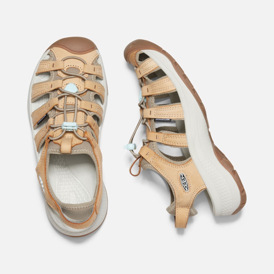 Tutu Kvinners Astoria West Skinn Sandal Doe-blått Glass