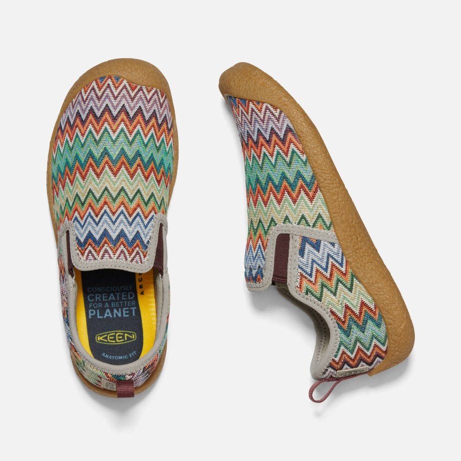 Tutu Chevron-plaza Taupe Howser Lerret Slip-on For Kvinner