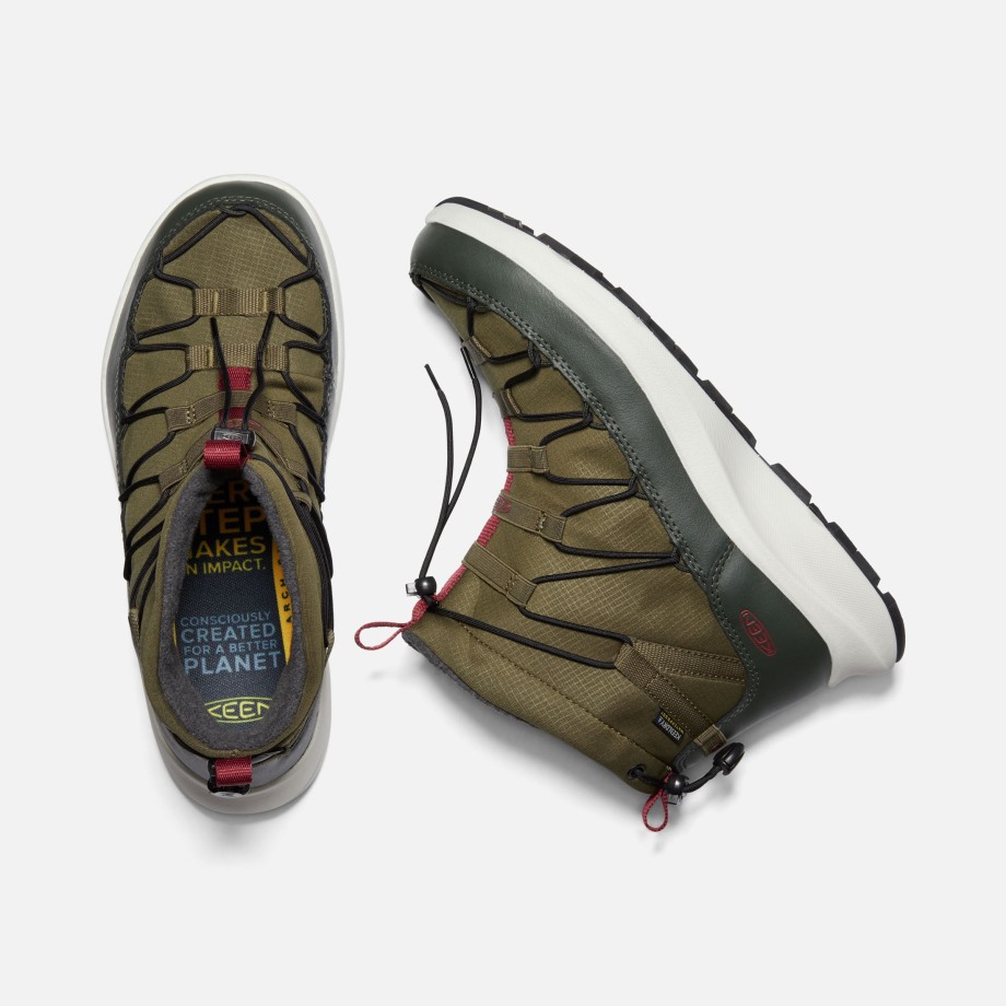 Herre Uneek Snk Vanntett Chukka Tutu Mørk Oliven-kolofonium